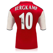 Dennis Bergkamp Signed Arsenal Original 2000-02 Football Shirt