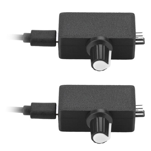 2X 12V 4-Pin Fan Speed Regulation  Motor Speed Controller PWM Pulse Width Modulation DIY Heatsink Control Type C