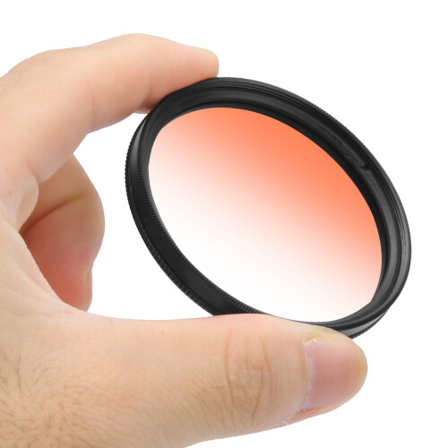58mm Gradient Filter Waterproof Orange Lens Filter for DSLR Cameras 1