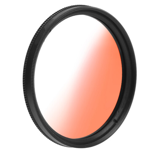 58mm Gradient Filter Waterproof Orange Lens Filter for DSLR Cameras 2
