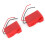 2 Sets Battery Adapter for 18V Power Tool Handles Red ABS Durable Material 1