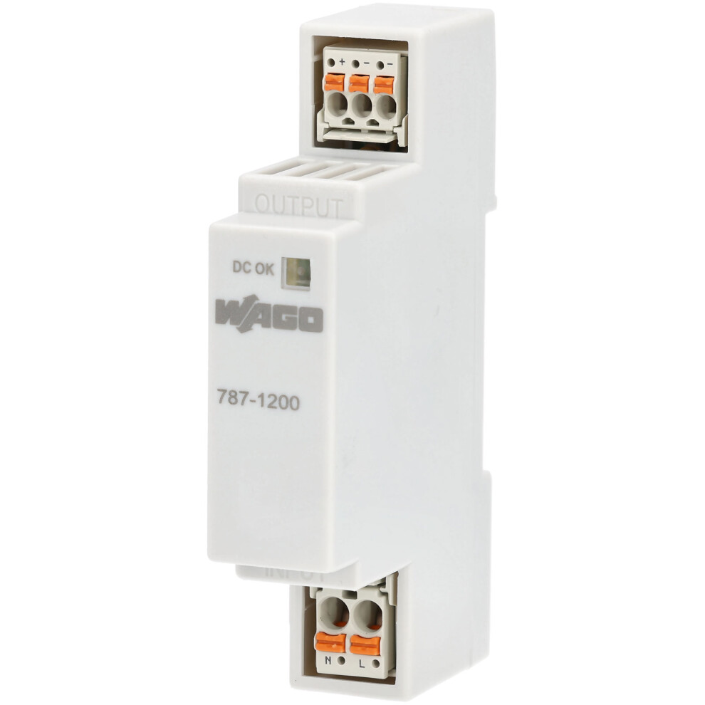 Wago 787-1200 Compact Single Phase 24Vdc 0.5A Switched-Mode Power Supply 4055143812184