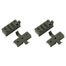 2 Paar Nylon-Bleischiene, Helm-Taschenlampen-Clip, Schienenschieber,Universal-Helm, 20 mm, Zubehör, Taschenlampen-Clip, B