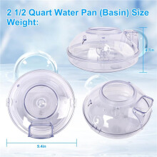 2X Bac à Eau de 2,5 Litres (Bassin) pour Aspirateur Rb de Remplacement pour les Séries E et E2 Type 12, Système D'Aspiration E2.