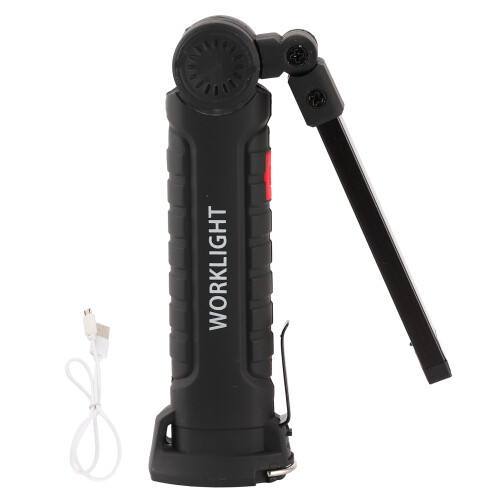 Rechargeable COB LED Work Light 3-Level White Lamp Emergency Flashlight 1