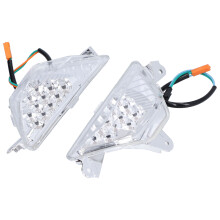 2PCS LED Front Turn Signal Indicators for Ninja 1000 2017-2021, Transparent