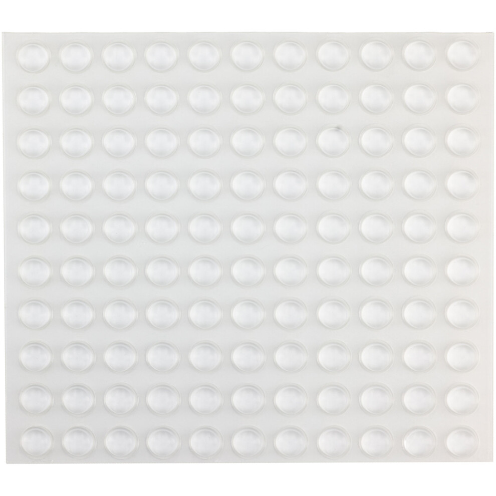 R-Tech 310005 Pu Round Protective Feet Ã11.1 X 5.0 - Clear - Sheet 110 5053556003419