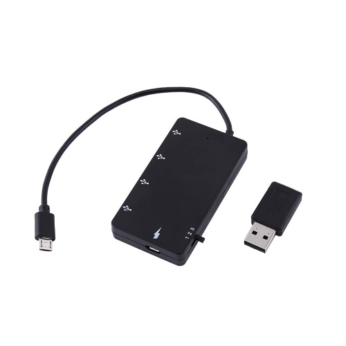 USB OTG Hub 4 Port Micro USB Hub Fast Charging Adapter for Android Smartphone and Tablet 2
