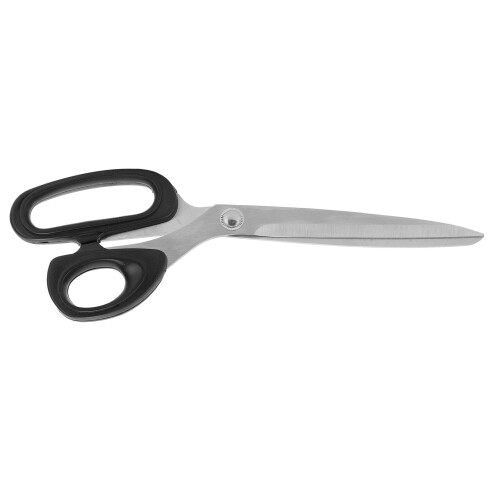 Black Handle Stainless Steel Leather Cutting Scissors - 260mm 1
