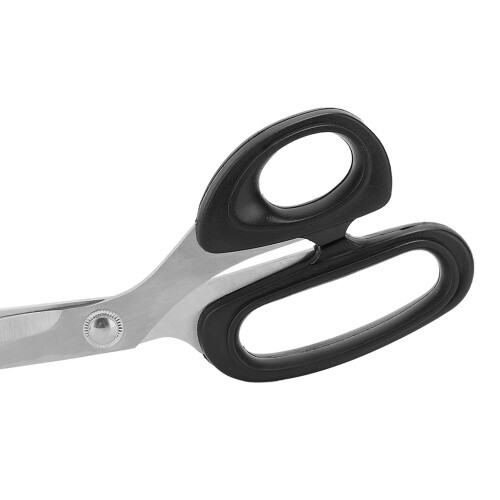 Black Handle Stainless Steel Leather Cutting Scissors - 260mm 2