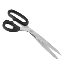 Black Handle Stainless Steel Leather Cutting Scissors - 260mm