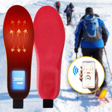 Heated Insoles Cuttable Rechargeable Insoles Wireless Remote Foot Warmer Electrically Heated Insoles L