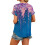 Women's Short Sleeve V-Neck  Blouses, Work Blouses,-Purple M 5
