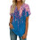 Women's Short Sleeve V-Neck  Blouses, Work Blouses,-Purple M 7