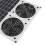 Solar Powered 12in Twin Fan Waterproof 7