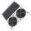Solar Vent Fan 12in Twin Blade Coop Use 14