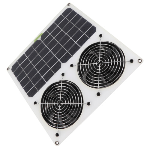 Solar Dual Fan 12in Waterproof Exhaust 1