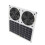Solar Vent Fan 12in Twin Blade Coop Use 12