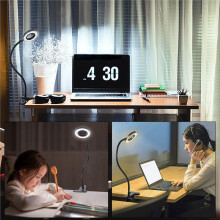 Desk Clip Lamp for Reading Home Office, Clamp Reading Light for Bed Headboard Clip Light