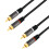 RCA audio kábel, 2x RCA samec na 2x RCA samec, 1,5 m, pozlátený 1