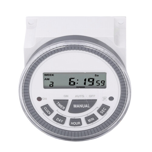 Digital Timer Switch 1 Min-168 Hours 10A DC12V LCD Display