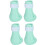 4pcs Mint Green Silicone Cat Foot Covers, Adjustable, AntiScratch 16