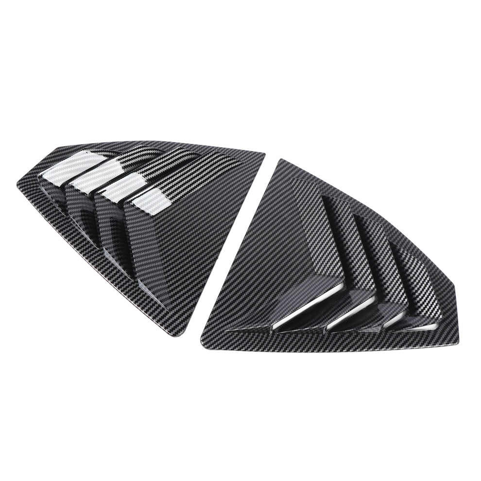 Rear Side Window Louver Shutter Cover Trim Carbon Fiber Style For Wrx Sti Vb 2022+ 8421391829605