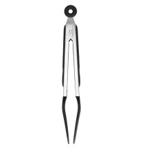 Steakzange Silikon Edelstahl antihaft 9 Zoll