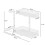 Multilayer Metal Under Sink Drawer Slide Out Rack Under-Black 3