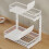 Multilayer Metal Under Sink Drawer Slide Out Rack Under-Black 5