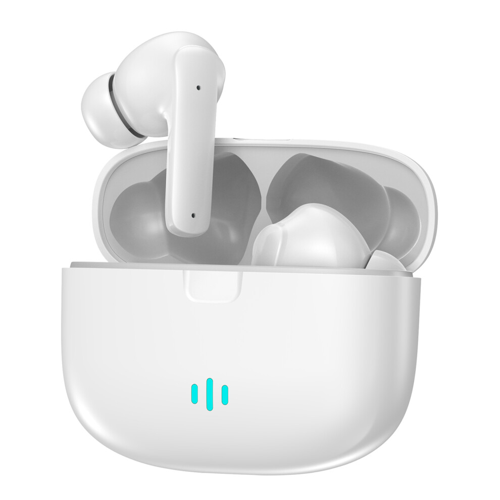 Wireless Bt 5.4 Earbuds With Noise Reduction, 220Mah Case, White 5081391831010