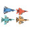 4pcs Alloy Fighter Jet Model Pull Back Planes, 10cm Collectible Aircraft 2