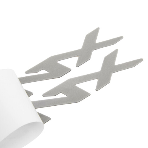 Pair Yellow XMAX Emblem Decals 3D