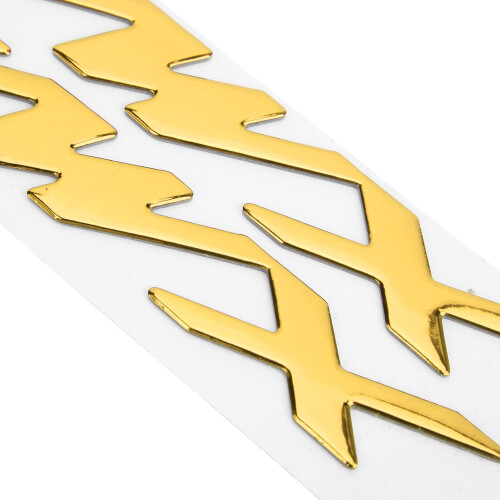 Yellow 3D XMAX Stickers Decals Pair