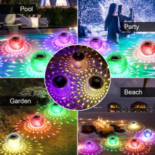 Luce galleggiante solare colorata per piscina, sfera luminosa a LED RGB impermeabile per la piscina notturna – Compatibile con i galleggianti