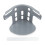 (Gray) 4pcs No-Slip Invisible Bed Sheet Clips for All Frames 2