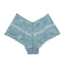 Women's Lace High-Waist Cheeky Panties Light Blue XL