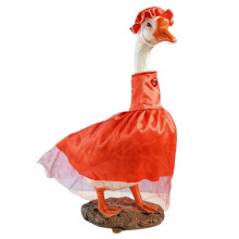 Trouwoutfits voor een ganzenpaardenpaar (23 inch) – Bruids- en bruidegomkostuum, tuindecoratiecadeau, compatibel met standaard ganzenpaarden.