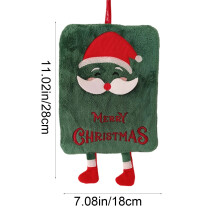 Christmas Fleece Hand Towels Set of 4 – Super Absorbent, Quick-Drying, Festive Patterns – Compatible with Holiday Decor