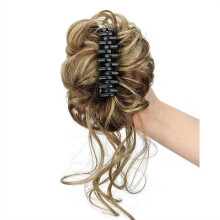 Wavy Curly Claw Clip Bun Extension for Women – Messy Bun, Ponytail & Chignon Hairpiece, Compatible with Everyday Wear