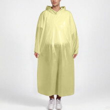 Rain Poncho for Adults Outdoor Disposable Raincoat with Wide Hood Pairs With Rain Boots Lightweight Loose Fit Rainwear Foldable to Card Size(5PCS)