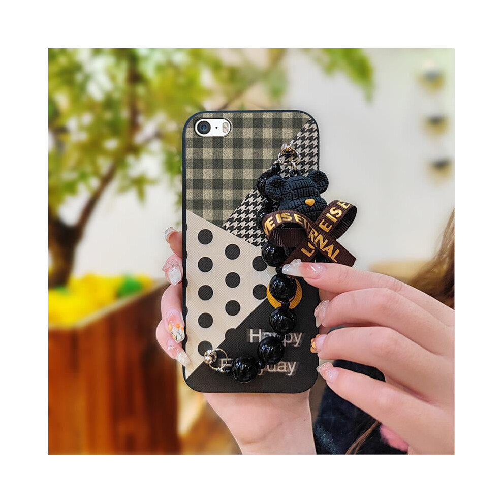 Bear Bracelet Phone Case Compatible With Iphone 5/5S/Se Â Skin-Friendly, Waterproof, Dirt-Resistant Cartoon Silicone Cover 9448483995627