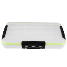 Magnifique boîte à pêche en PVC blanc avec séparateurs amovibles pour un rangement optimal, légère et robuste, fermeture à 3 côtés, 25 x