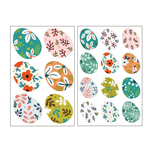 Easter Bunny Egg Window Sticker Static Cling Double Sided