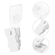 Conjunto de 10 Presilhas Metálicas Resistentes ao Vento para Bandeira de Jardim (7,6 x 1,5 x 1,3 cm)