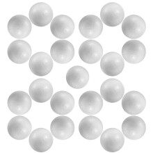 IFANLANDOR Foam Polyester Balls Sphere Flower Foams 25Pcs 2.4In