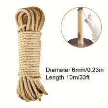 Natural Sisal Rope Cat Scratcher 33/66/164 Ft