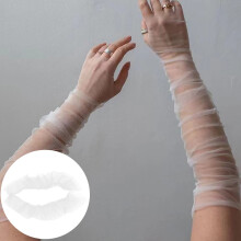 Elbow-Length Fingerless Wedding Gloves for Women