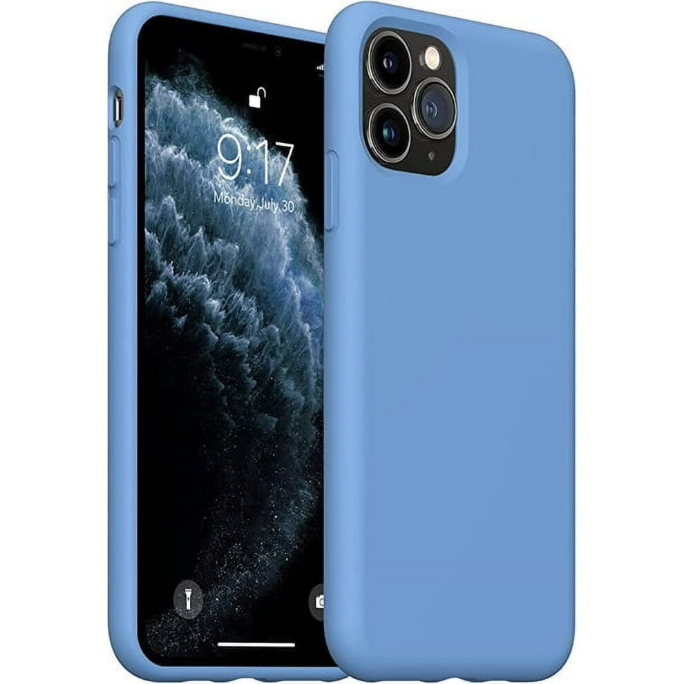 Liquid Silicone Case For Iphone 11 Pro Max Â Shockproof, Dustproof, Anti-Scratch (Aqua), Compatible With Iphone 11 Pro Max Blue 9448483567008