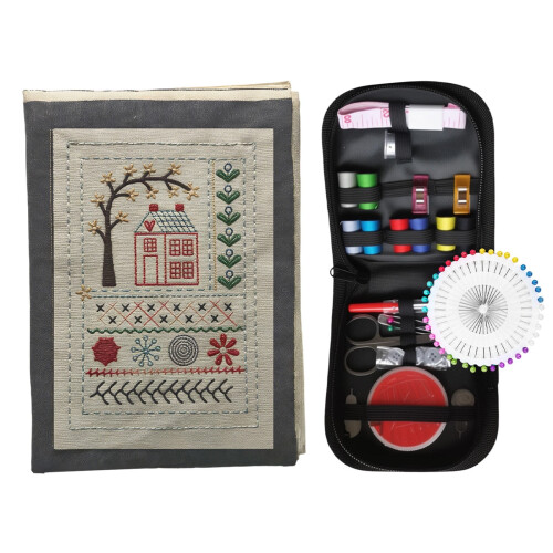 2026 New Embroidery Stitch Book Kit (10-Piece) with Tools & Tutorial – Portable, Beginner-Friendly, Compatible with All Needles